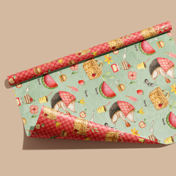 The Hungry Hedgehog Wrapping Paper