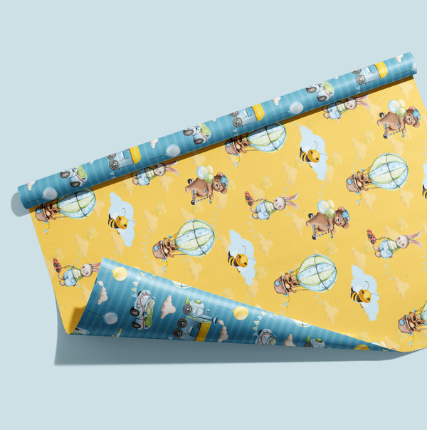 The Riding Bear Wrapping Paper