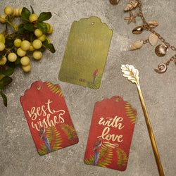 Parrots In The Palm - Gift Tags