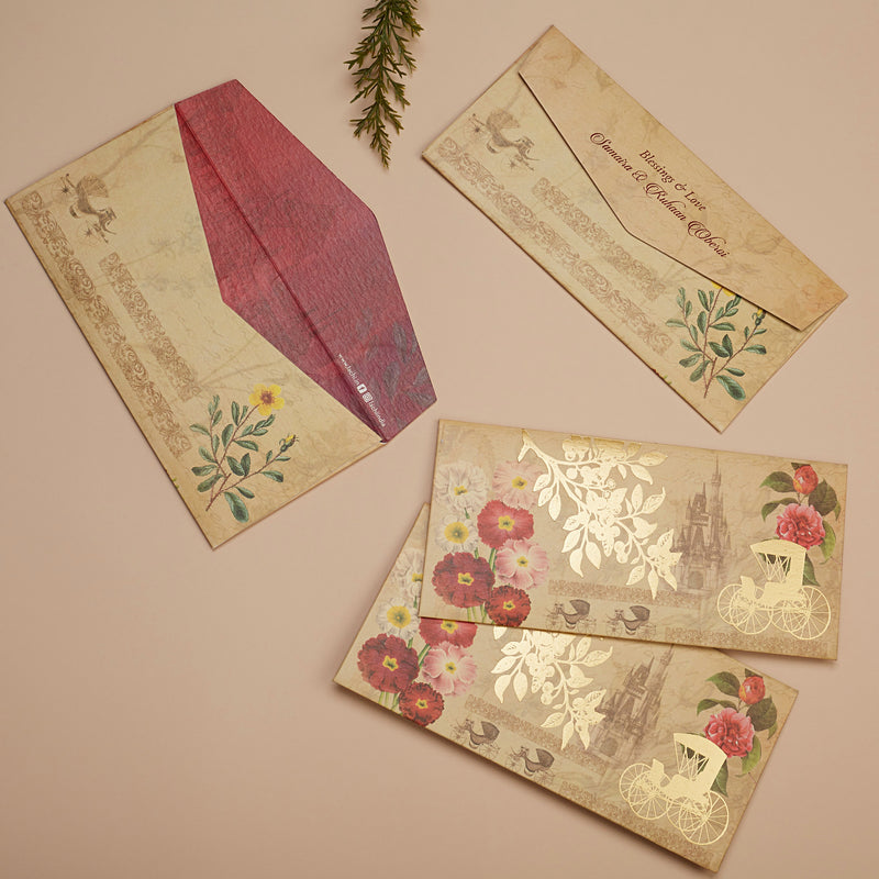 Pink Set OF 6 Gift Envelope