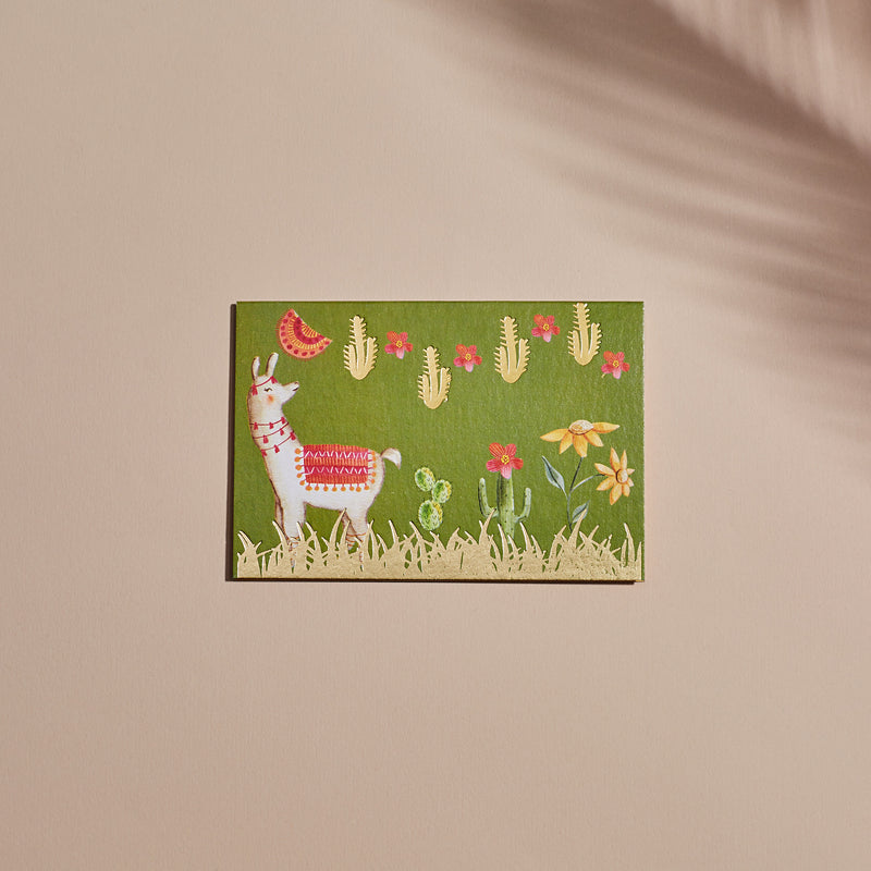 The Summer Llamas Fold Card