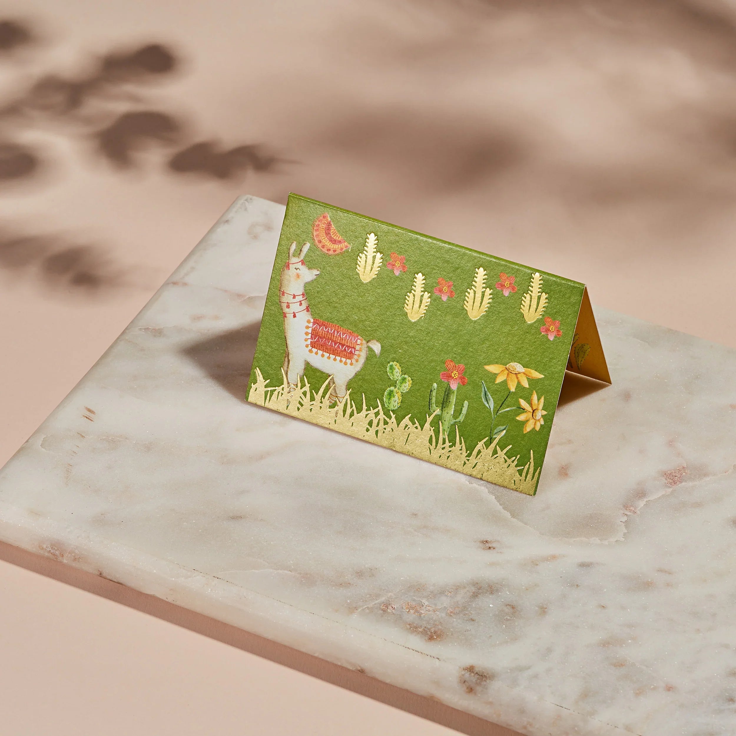 The Summer Llamas Fold Card