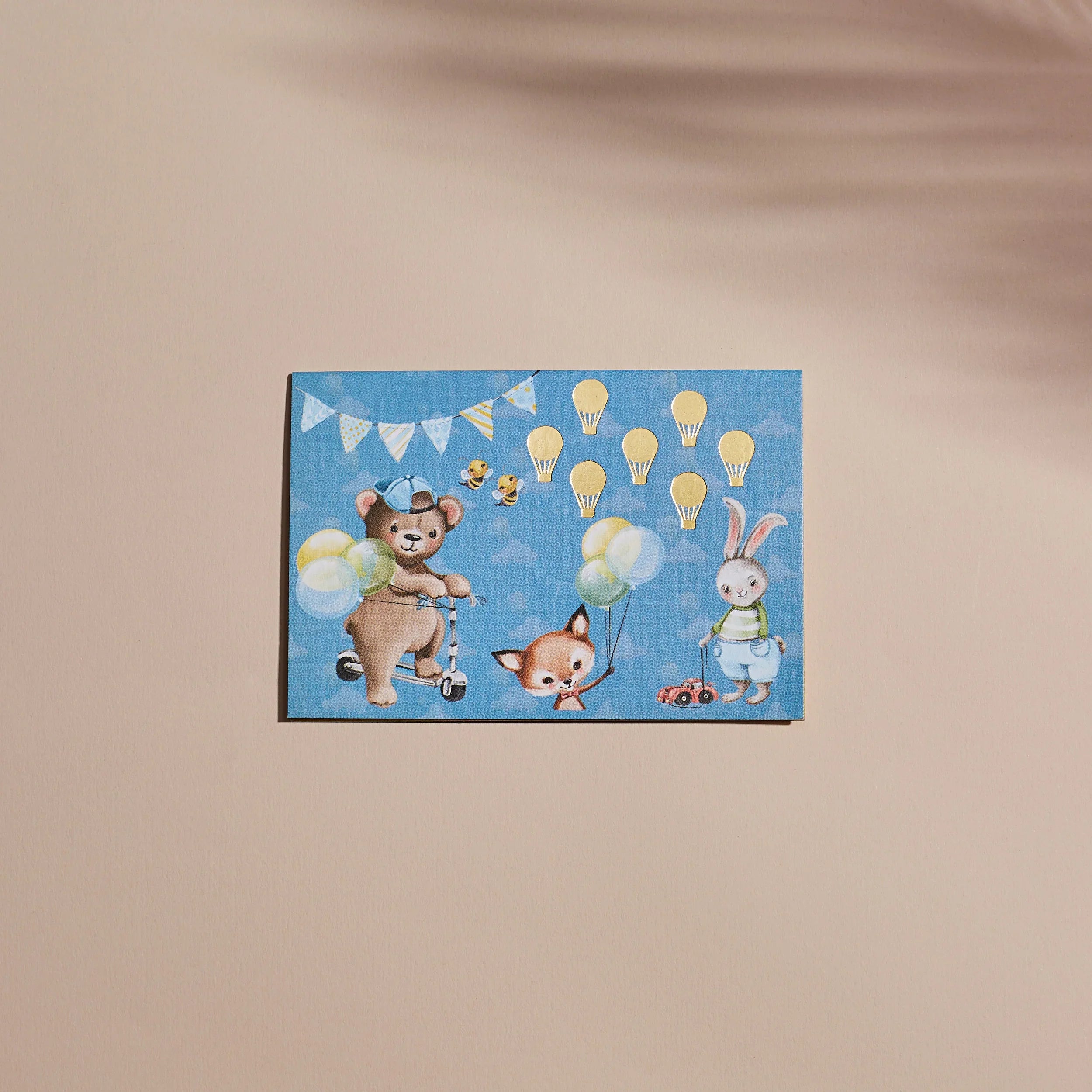 The Riding Bear Fold Card