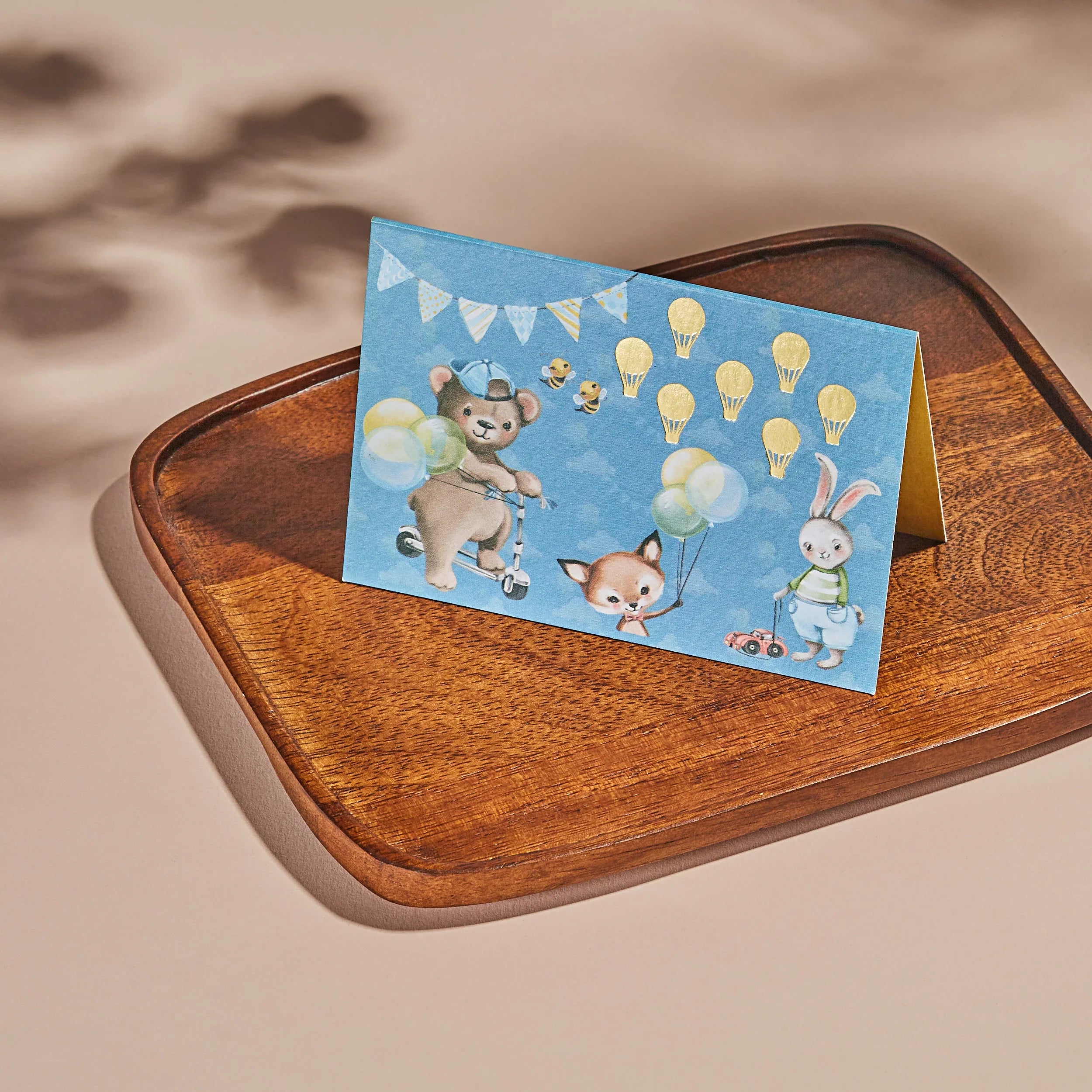 The Riding Bear Fold Card