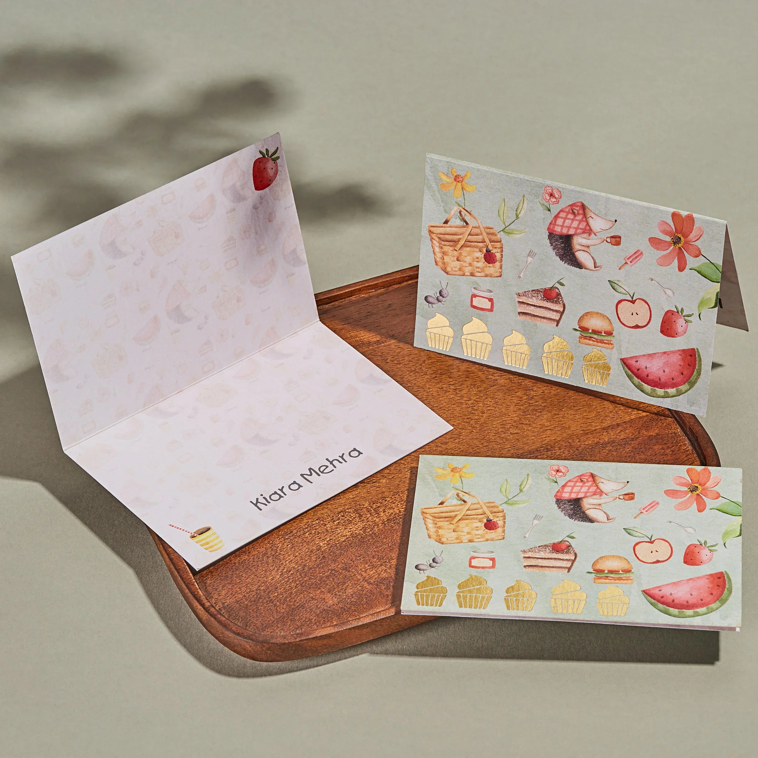 The Hungry Hedgehog Fold Card